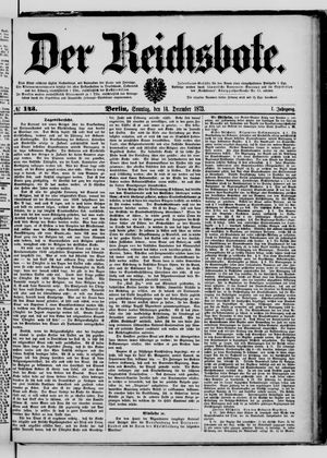 Der Reichsbote vom 14.12.1873