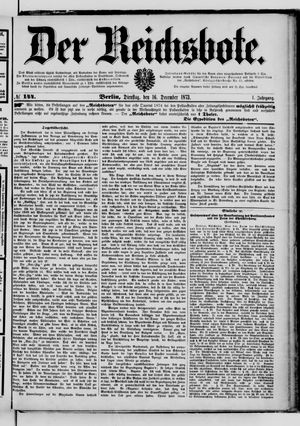Der Reichsbote vom 16.12.1873