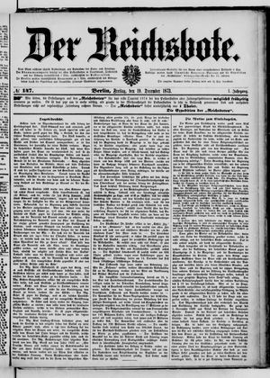 Der Reichsbote on Dec 19, 1873