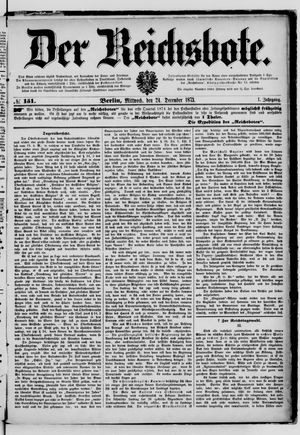 Der Reichsbote vom 24.12.1873