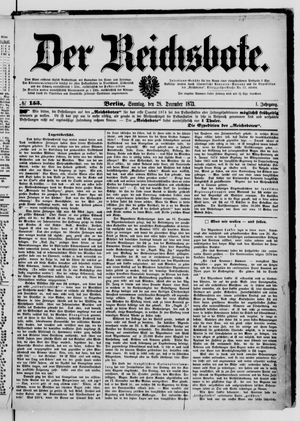 Der Reichsbote vom 28.12.1873