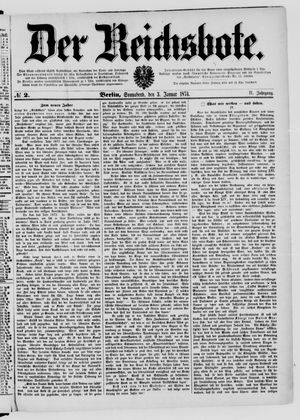Der Reichsbote vom 03.01.1874