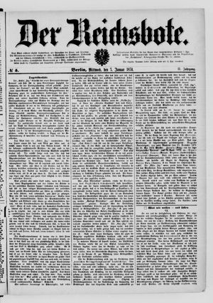Der Reichsbote vom 07.01.1874