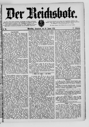 Der Reichsbote on Jan 10, 1874