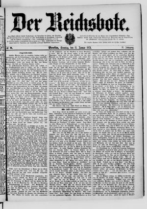 Der Reichsbote on Jan 11, 1874