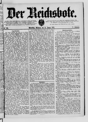 Der Reichsbote vom 14.01.1874