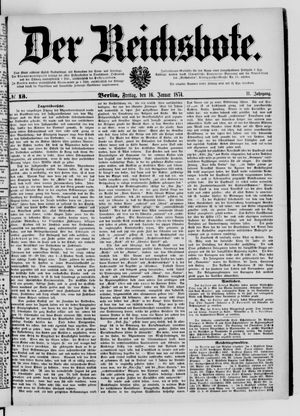 Der Reichsbote vom 16.01.1874