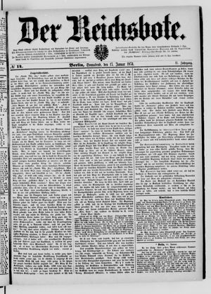Der Reichsbote vom 17.01.1874