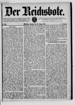Der Reichsbote on Jan 20, 1874