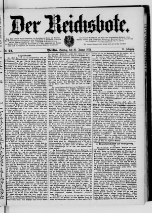 Der Reichsbote vom 25.01.1874