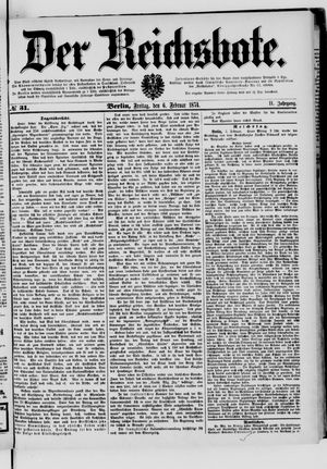 Der Reichsbote vom 06.02.1874