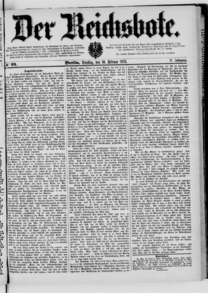 Der Reichsbote vom 10.02.1874