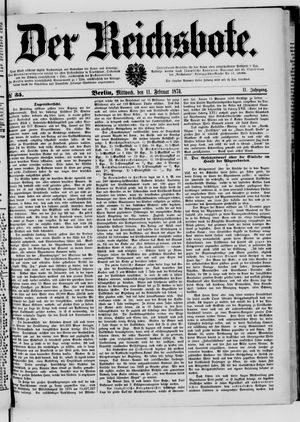 Der Reichsbote vom 11.02.1874