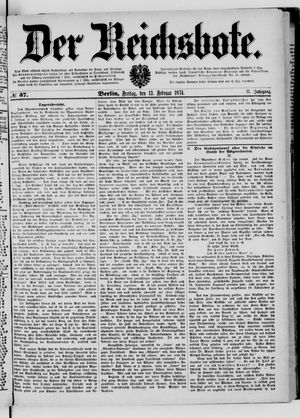 Der Reichsbote vom 13.02.1874
