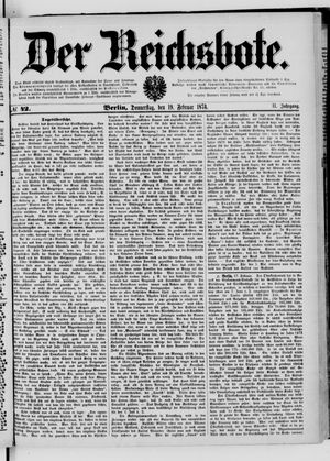 Der Reichsbote vom 19.02.1874