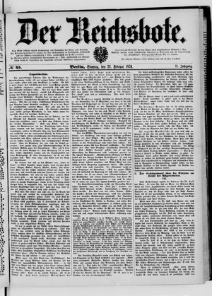Der Reichsbote vom 22.02.1874