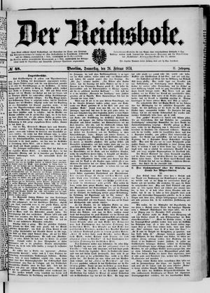 Der Reichsbote on Feb 26, 1874