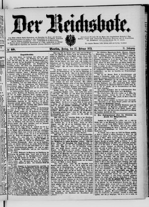 Der Reichsbote vom 27.02.1874