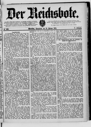 Der Reichsbote on Feb 28, 1874