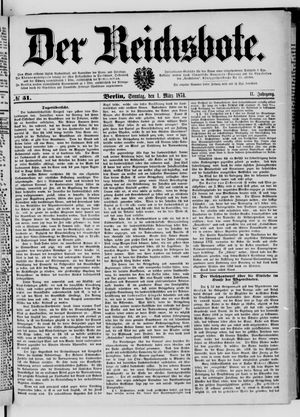 Der Reichsbote vom 01.03.1874