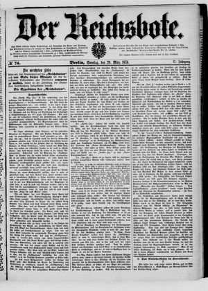 Der Reichsbote vom 29.03.1874