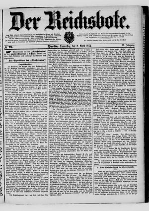 Der Reichsbote vom 02.04.1874