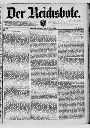 Der Reichsbote on Apr 15, 1874