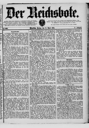 Der Reichsbote vom 17.04.1874