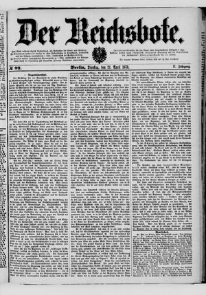 Der Reichsbote vom 21.04.1874