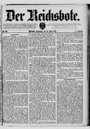Der Reichsbote vom 23.04.1874