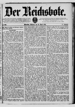 Der Reichsbote vom 29.04.1874