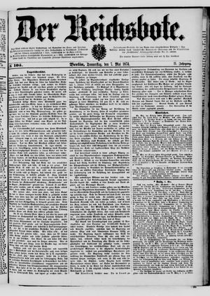 Der Reichsbote vom 07.05.1874