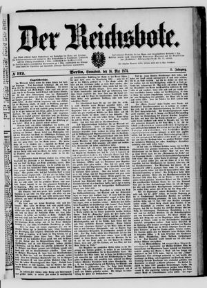 Der Reichsbote vom 16.05.1874