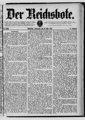 Der Reichsbote vom 23.05.1874