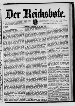 Der Reichsbote vom 30.05.1874