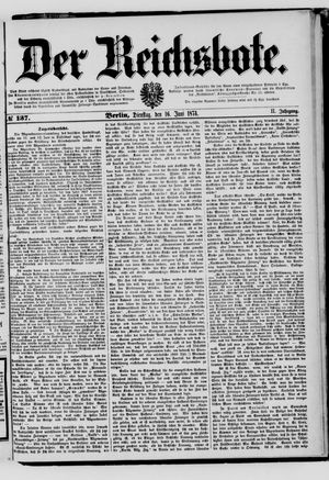 Der Reichsbote vom 16.06.1874