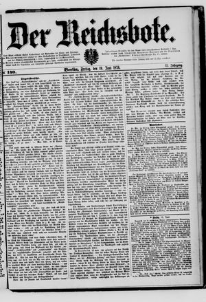 Der Reichsbote vom 19.06.1874