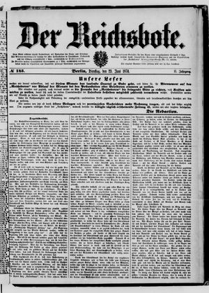 Der Reichsbote on Jun 23, 1874