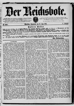 Der Reichsbote on Jun 27, 1874