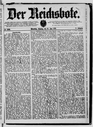 Der Reichsbote vom 28.06.1874