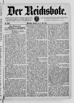Der Reichsbote vom 05.07.1874
