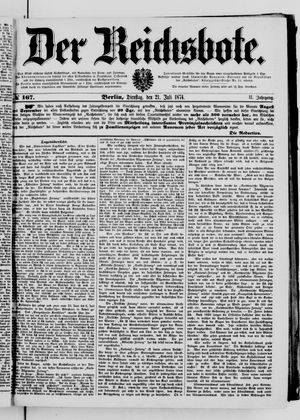 Der Reichsbote vom 21.07.1874
