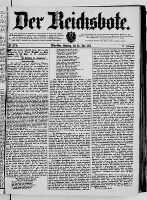 Der Reichsbote vom 26.07.1874