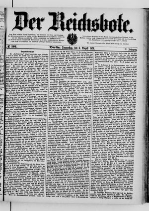 Der Reichsbote vom 06.08.1874