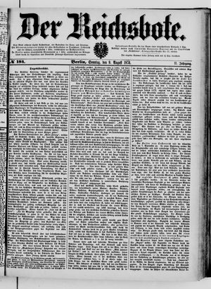 Der Reichsbote vom 09.08.1874