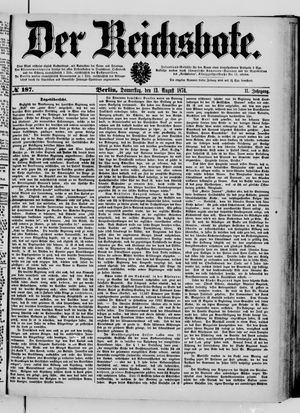 Der Reichsbote vom 13.08.1874