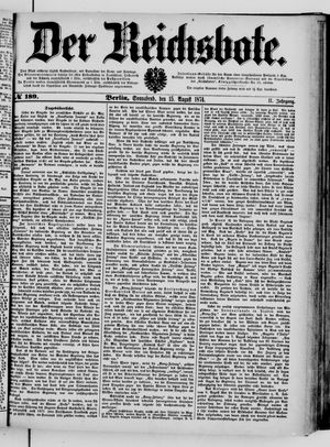 Der Reichsbote vom 15.08.1874
