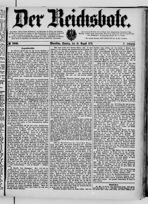 Der Reichsbote vom 16.08.1874