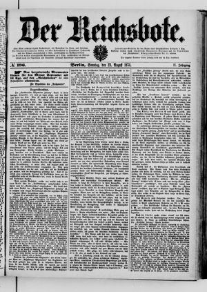 Der Reichsbote vom 23.08.1874