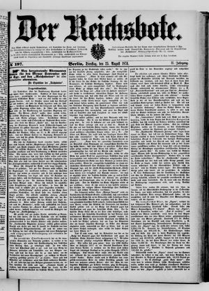 Der Reichsbote vom 25.08.1874